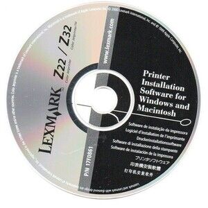 Lexmark Z22/Z32 Printer Driver CD for Windows & Apple Macintosh c. 2000